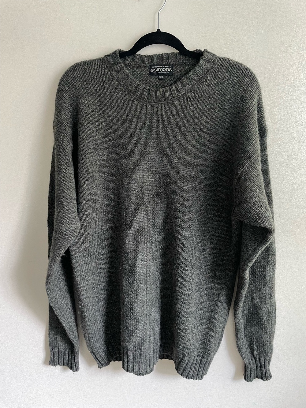 Le 31 Pour Homme Simons Vintage 100% Pure New Wool Sweater L